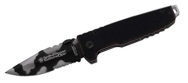 Smith and Wesson Einhandmesser, Extreme Ops, Stahl 440 A, G-10-S