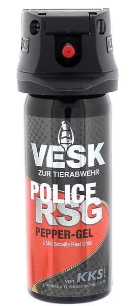 VESK RSG - POLICE 50ml Gel - Pfefferspray zur Tierabwehr