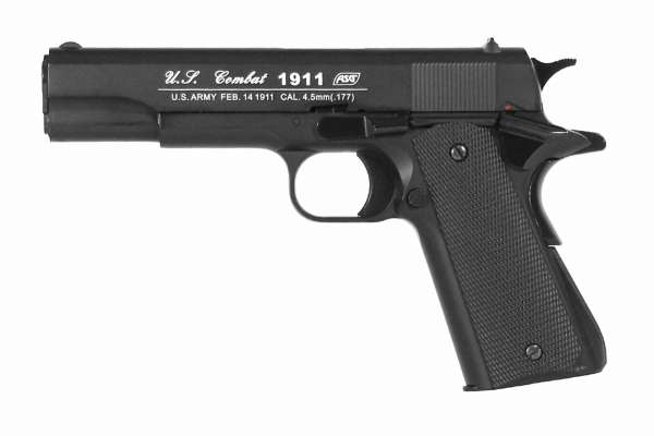 ASG 1911 US-C Schwarz 4,5mm BB - Druckluft Co2 BlowBack