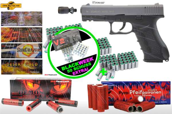 Black Friday Week: Top Aktion! Schreckschuss Silvester Set XXL Zoraki 917 + Munition