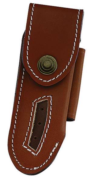 Leder-Etui für Laguiole-Messer, braun, Heftlänge 12 cm