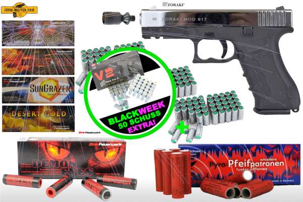 Black Friday Week: Top Aktion! Schreckschuss Silvester Set XXL Zoraki 917 + Munition