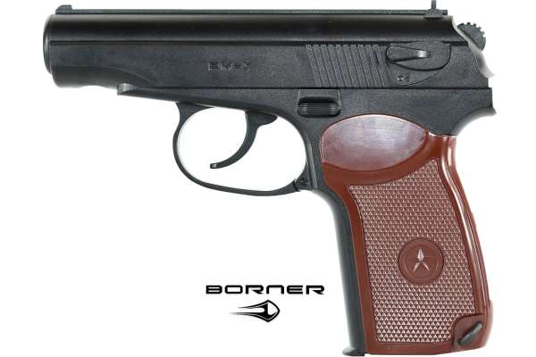 Borner PM-X - Luftpistole Kal. 4,5mm BB - schwarz - 12g Co² - 17 Schuss