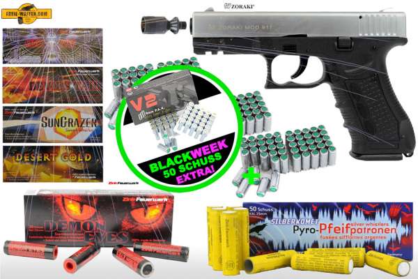 Black Friday Week: Top Aktion! Schreckschuss Silvester Set XXL Zoraki 917 + Munition