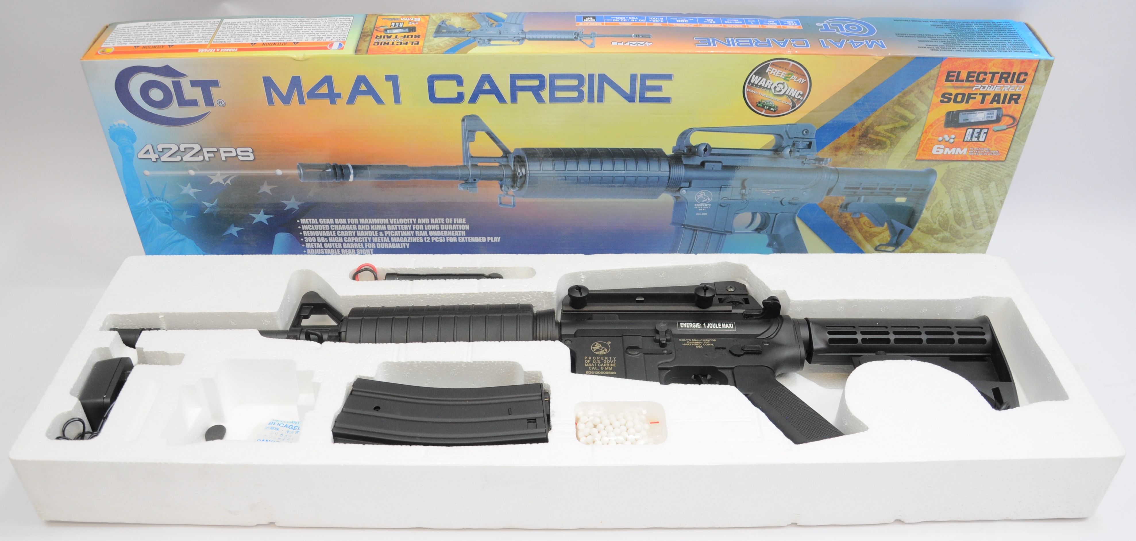 Softair / Airsoft Gewehr Cybergun Colt M4A1 Carbine S-AEG 6 mm