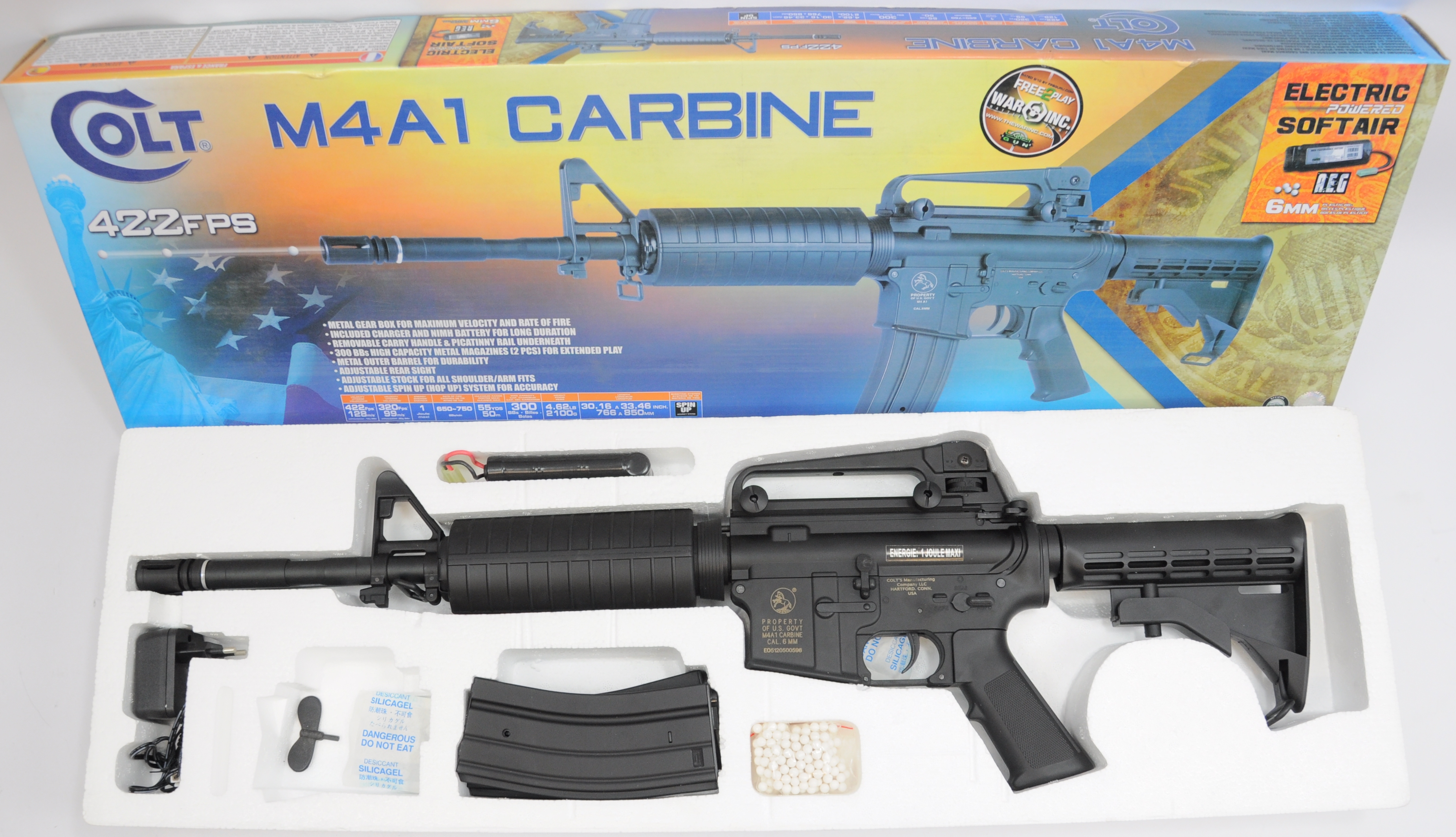 Softair / Airsoft Gewehr Cybergun Colt M4A1 Carbine S-AEG 6 mm