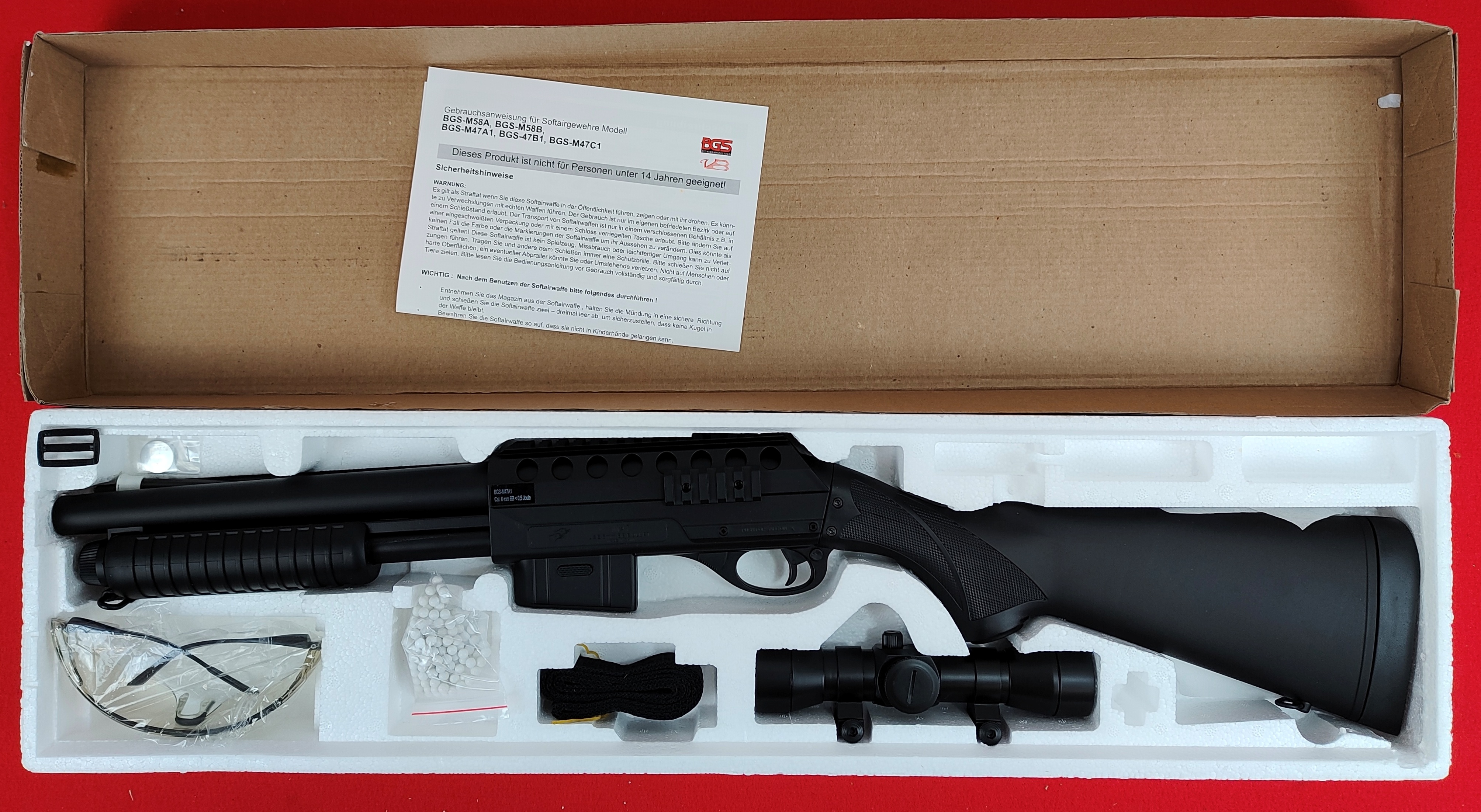 Softair / Airsoft Gewehr BGS-M47A1 Pumpgun Federdruck