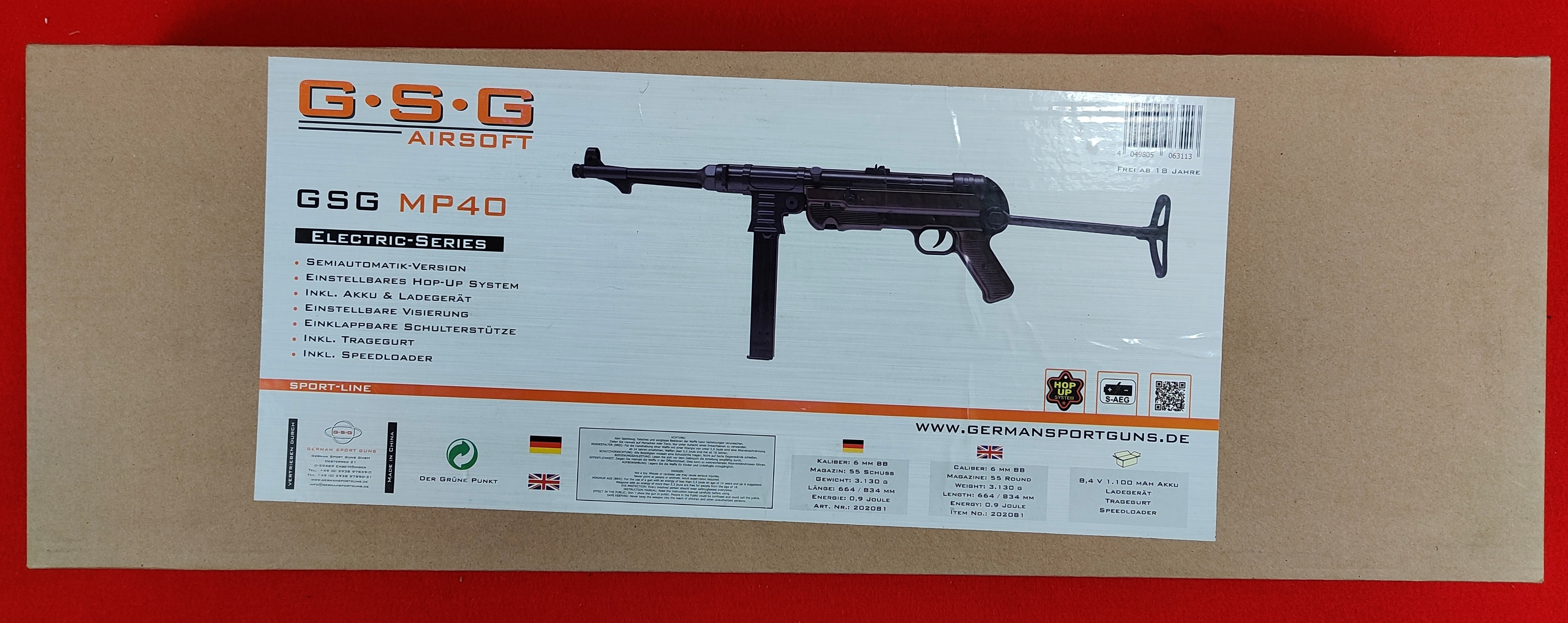 Softair / Airsoft Gewehr Schmeisser MP40 S-AEG