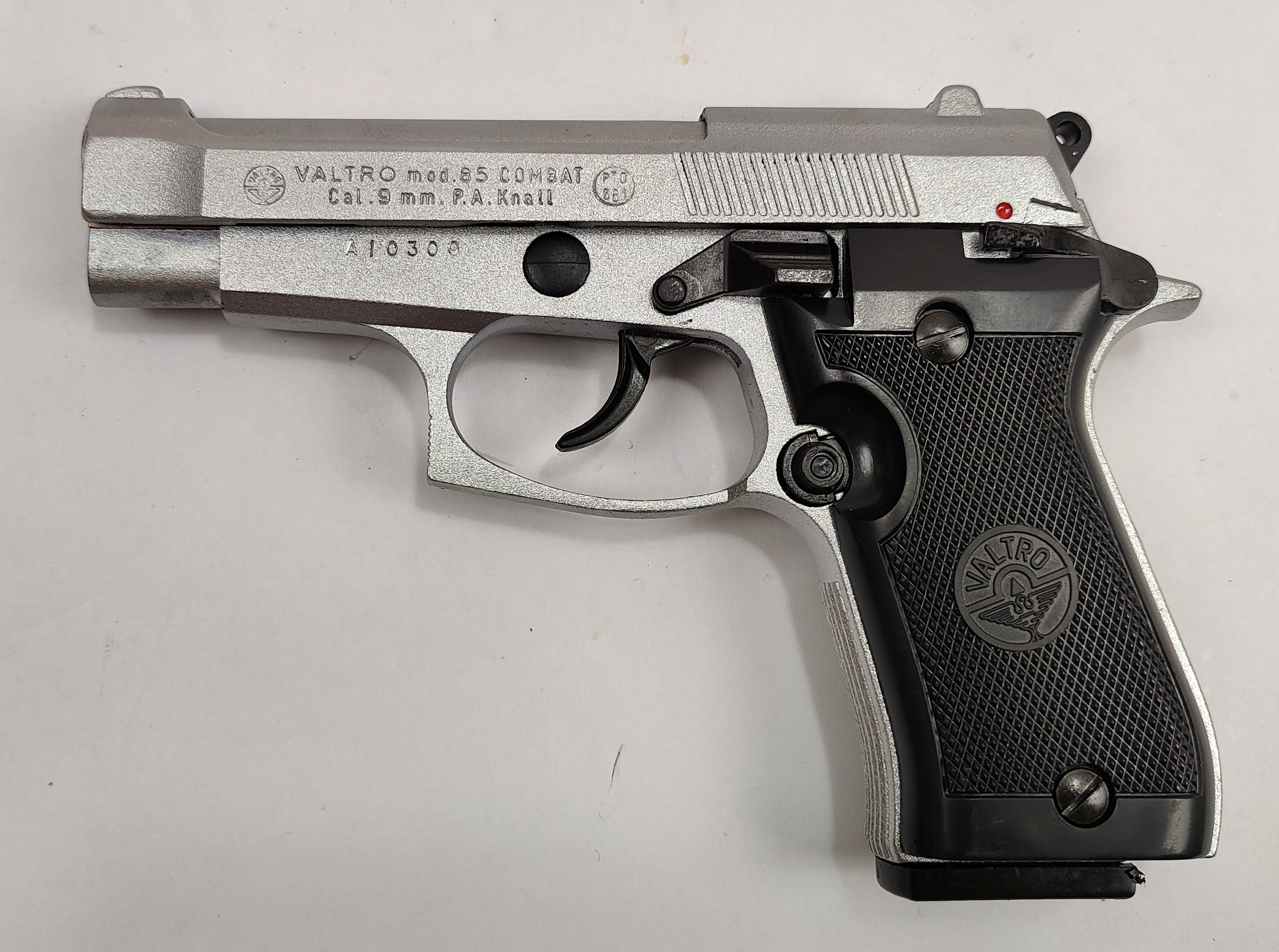 Valtro 85 combat 9mm P.A.K. (PTB 661) matt chrom