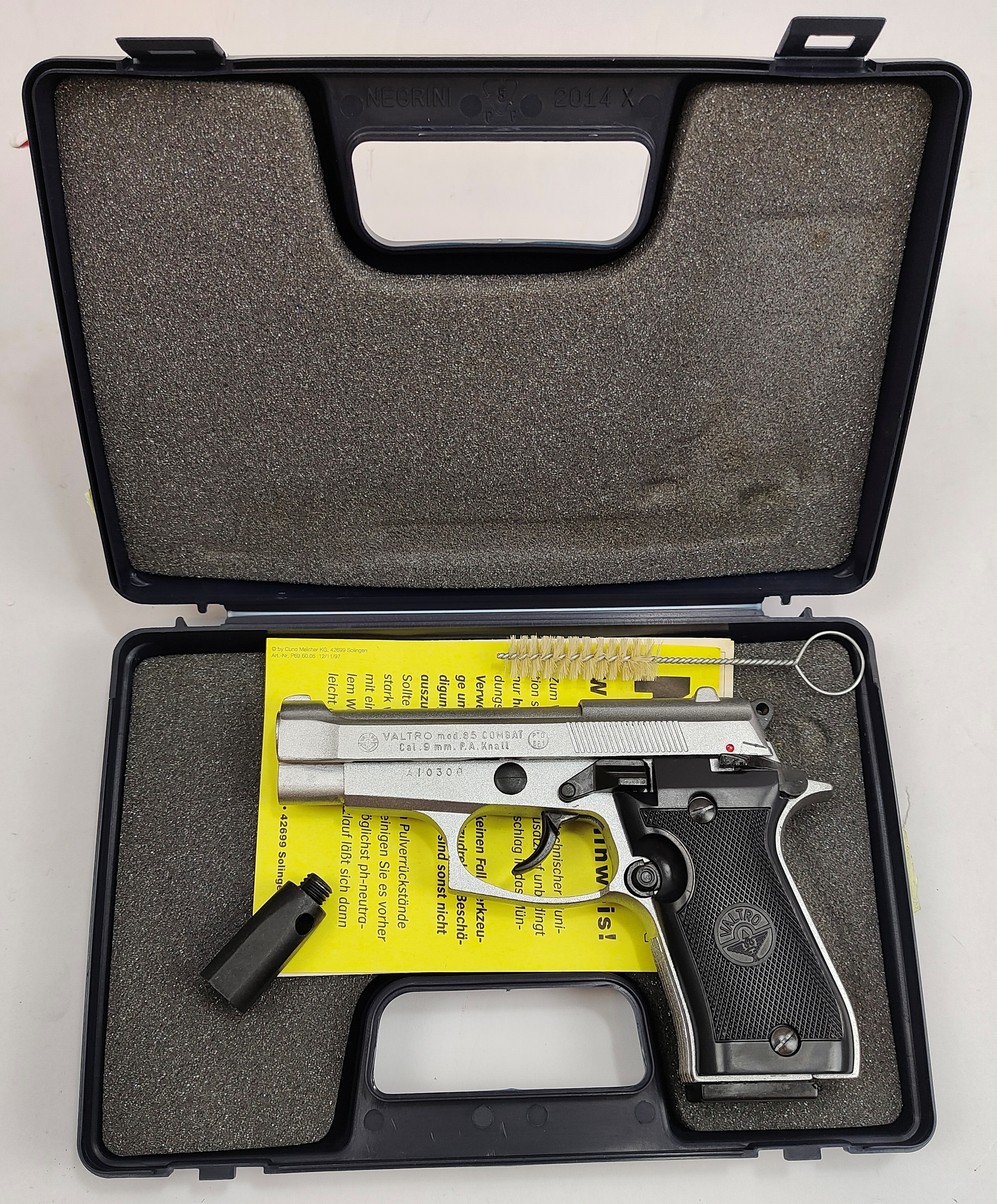 Valtro 85 combat 9mm P.A.K. (PTB 661) matt chrom