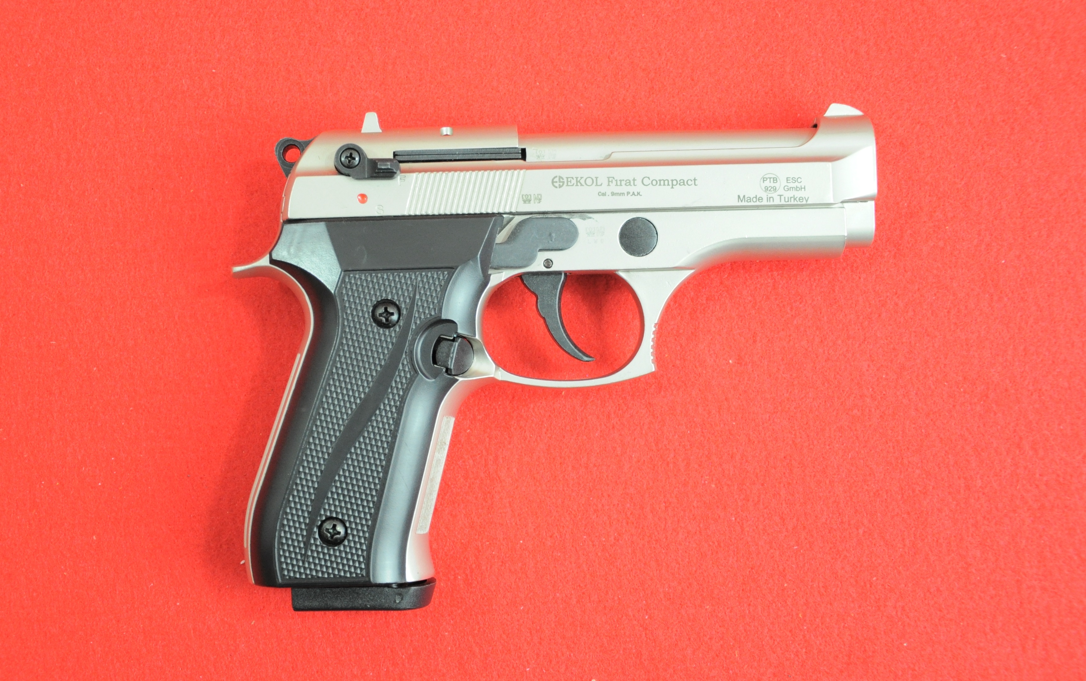 Ekol Compact 9mm P.A.K. (PTB 929) vernickelt