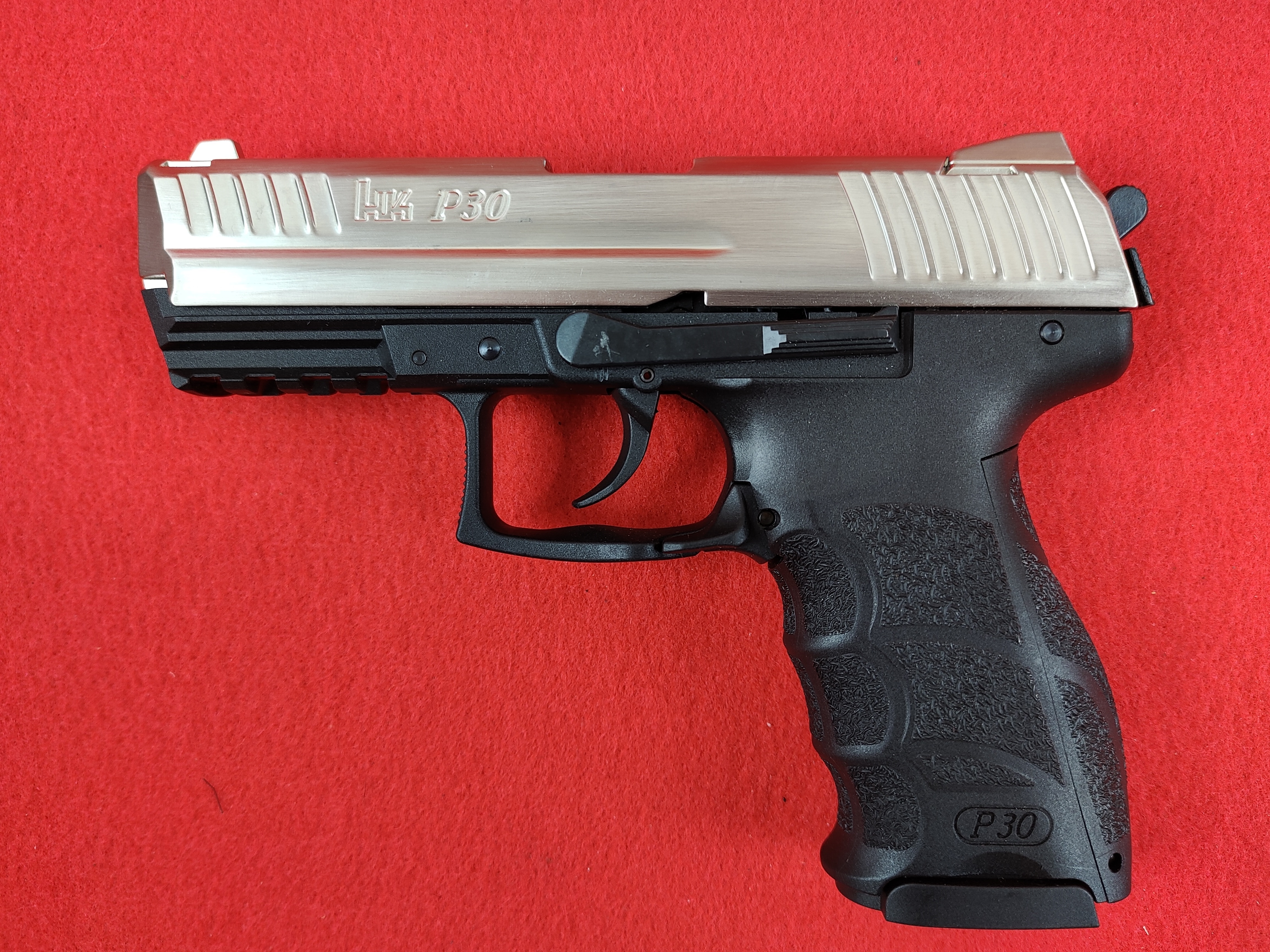H&K P30 9mm P.A.K. (PTB 912) Steel Finish