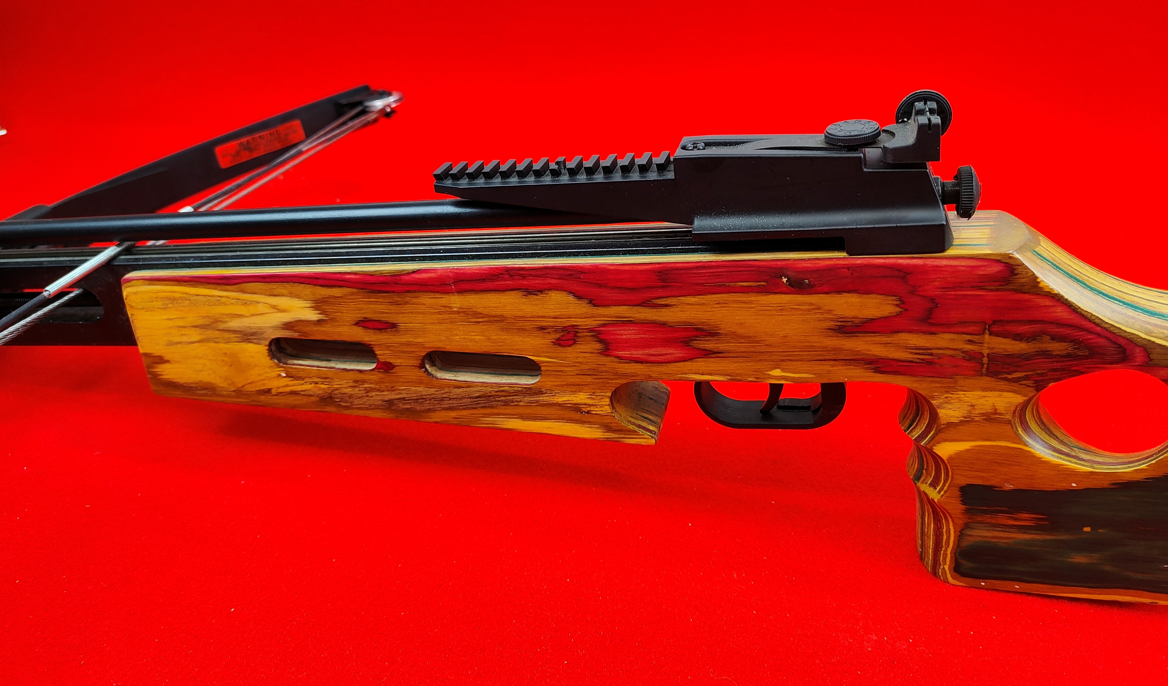 Armbrust / Kugelarmbrust Buchenholzschaft