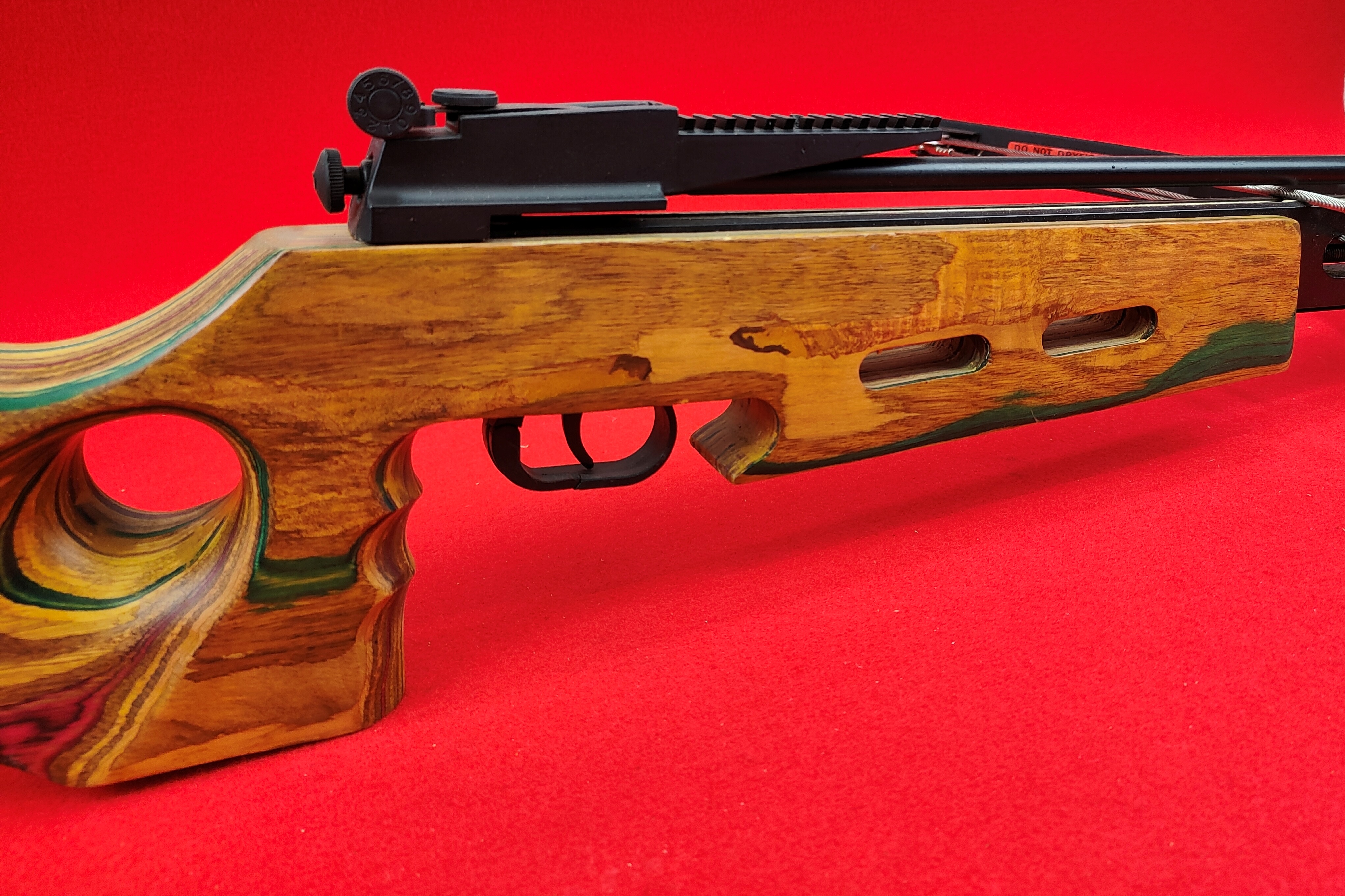 Armbrust / Kugelarmbrust Buchenholzschaft