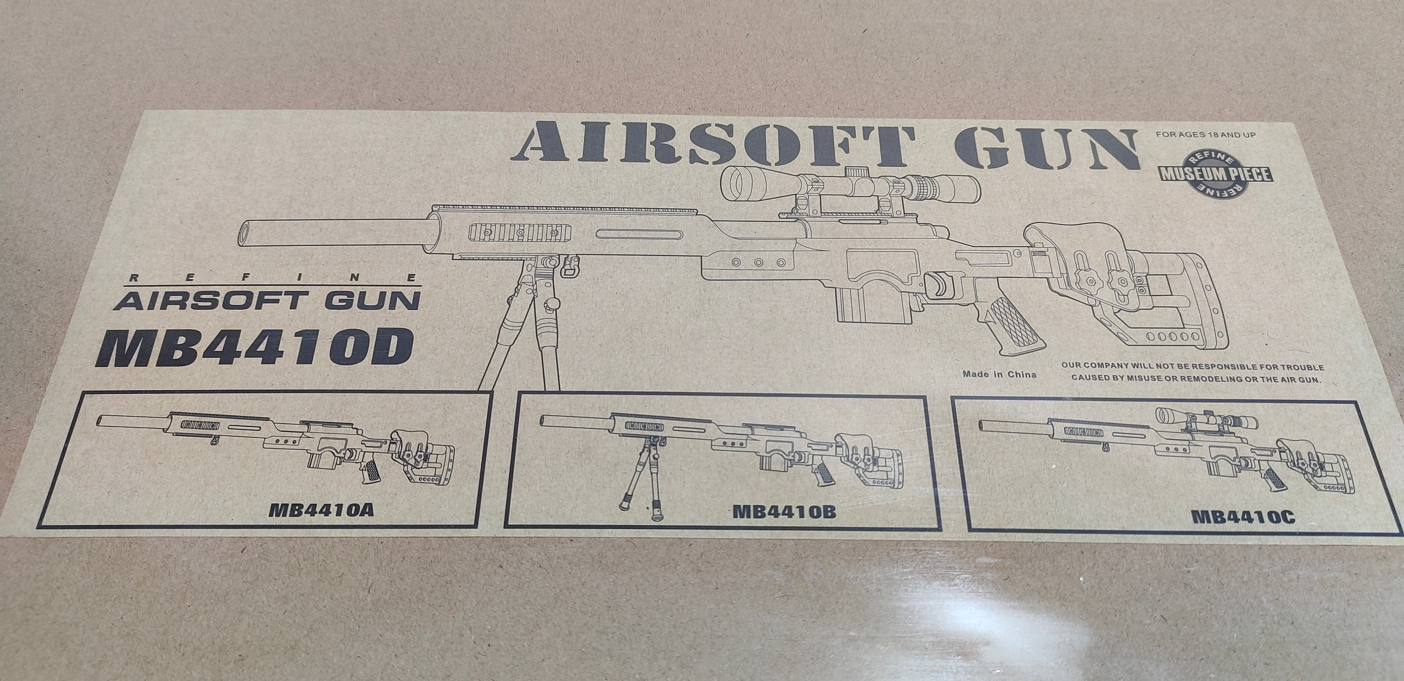 Softair / Airsoft Gewehr GSG 4410 Sniper Federdruck