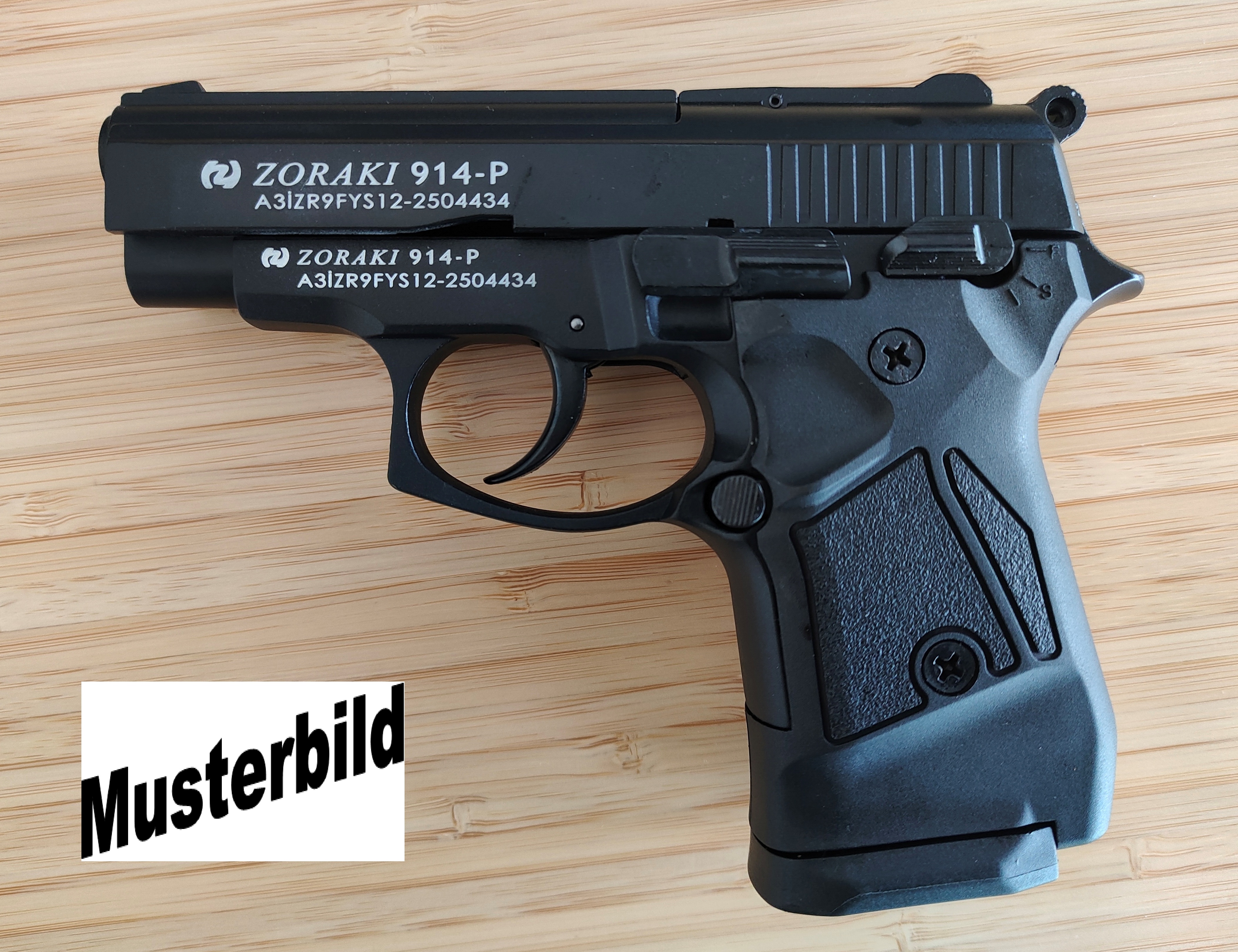 ZORAKI 914 Schreckschusspistole / Gaspistole 9 mm P.A.K. schwarz 2. Wahl
