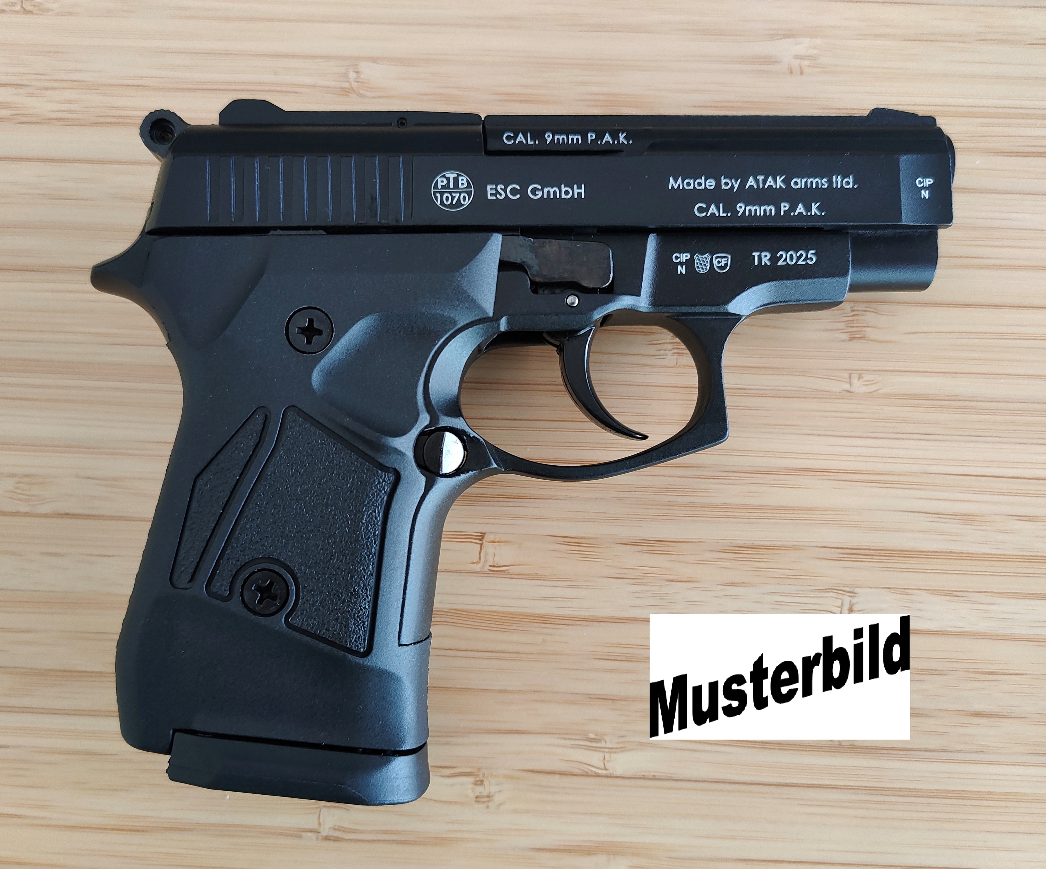 ZORAKI 914 Schreckschusspistole / Gaspistole 9 mm P.A.K. schwarz 2. Wahl
