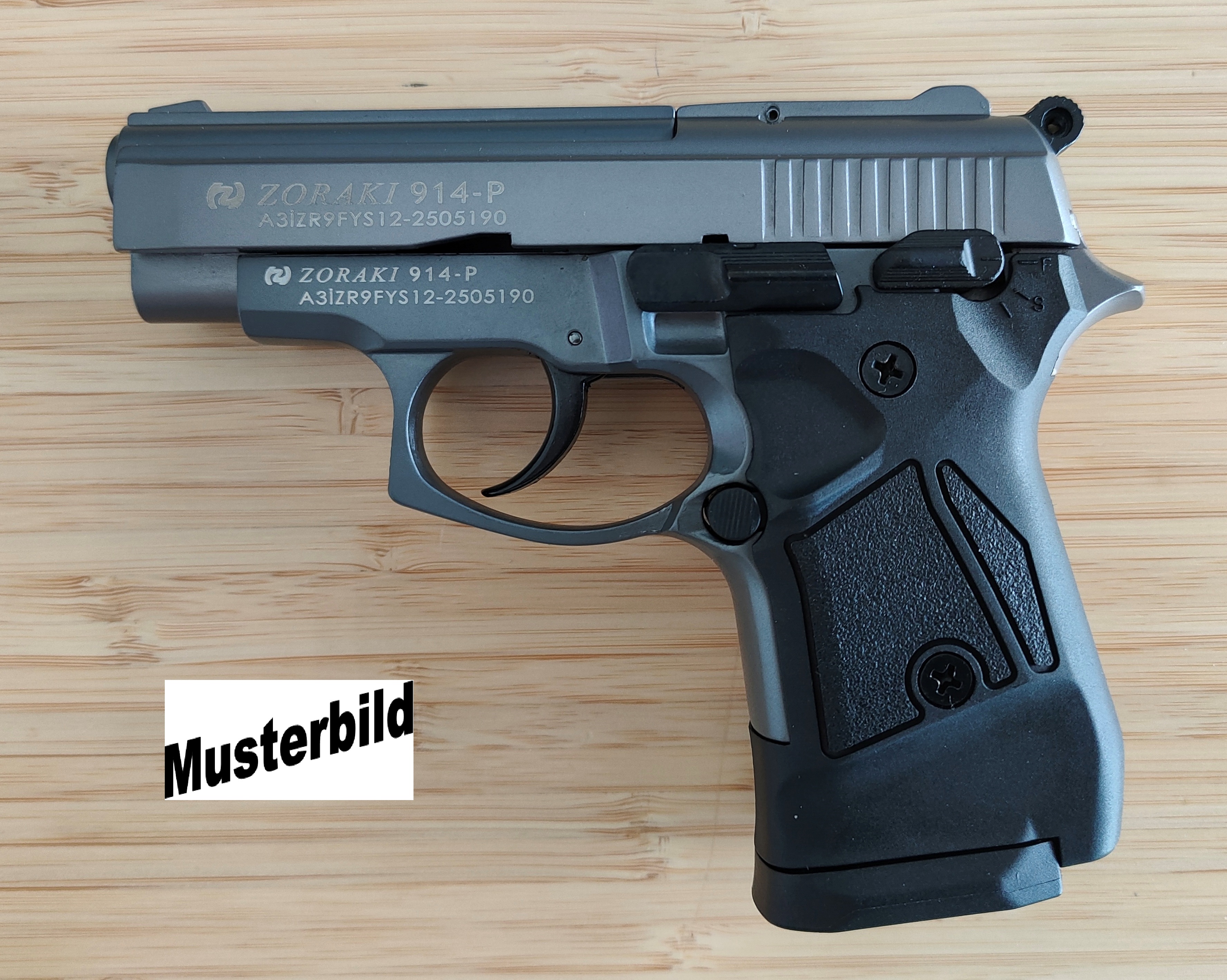 ZORAKI 914 Schreckschusspistole / Gaspistole 9 mm P.A.K. titan 2. Wahl