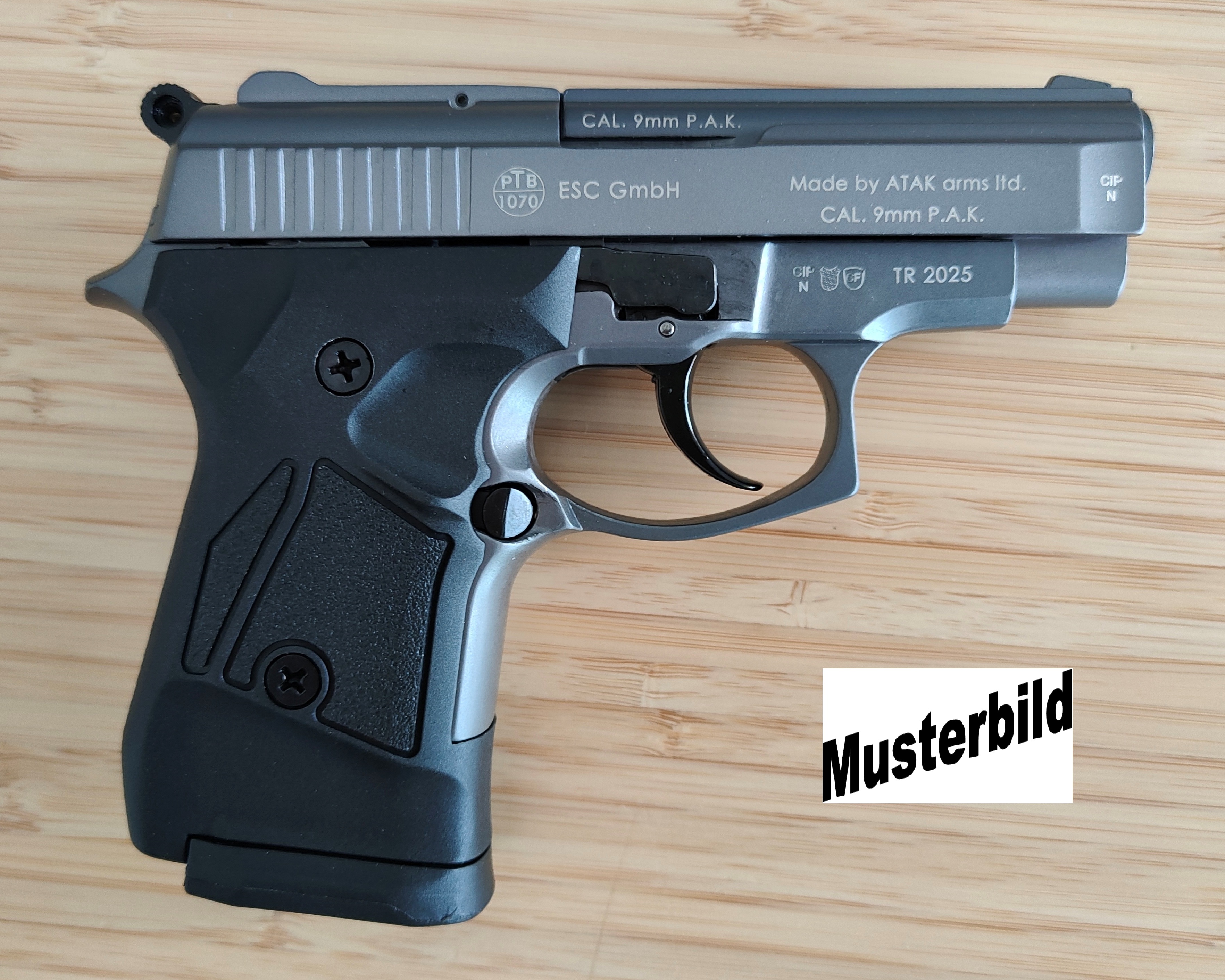 ZORAKI 914 Schreckschusspistole / Gaspistole 9 mm P.A.K. titan 2. Wahl