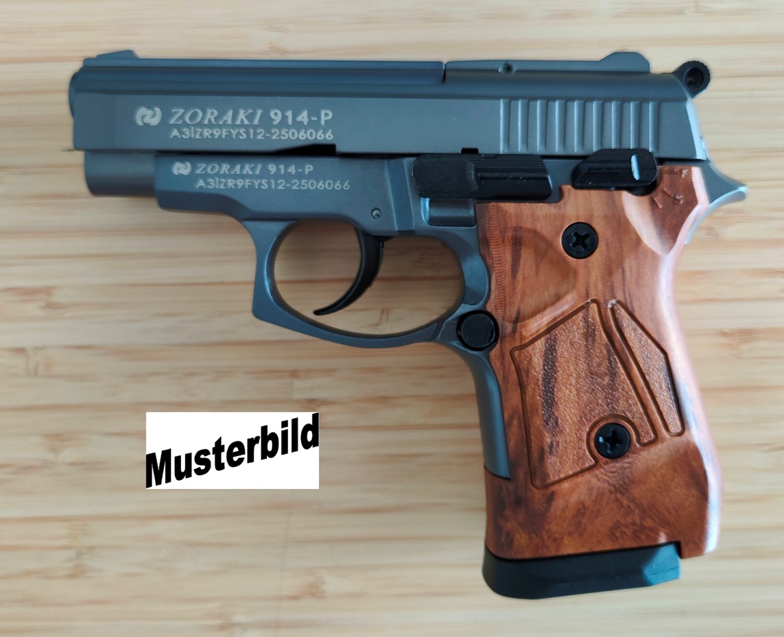 ZORAKI 914 Schreckschusspistole / Gaspistole 9 mm P.A.K. titan HG 2. Wahl
