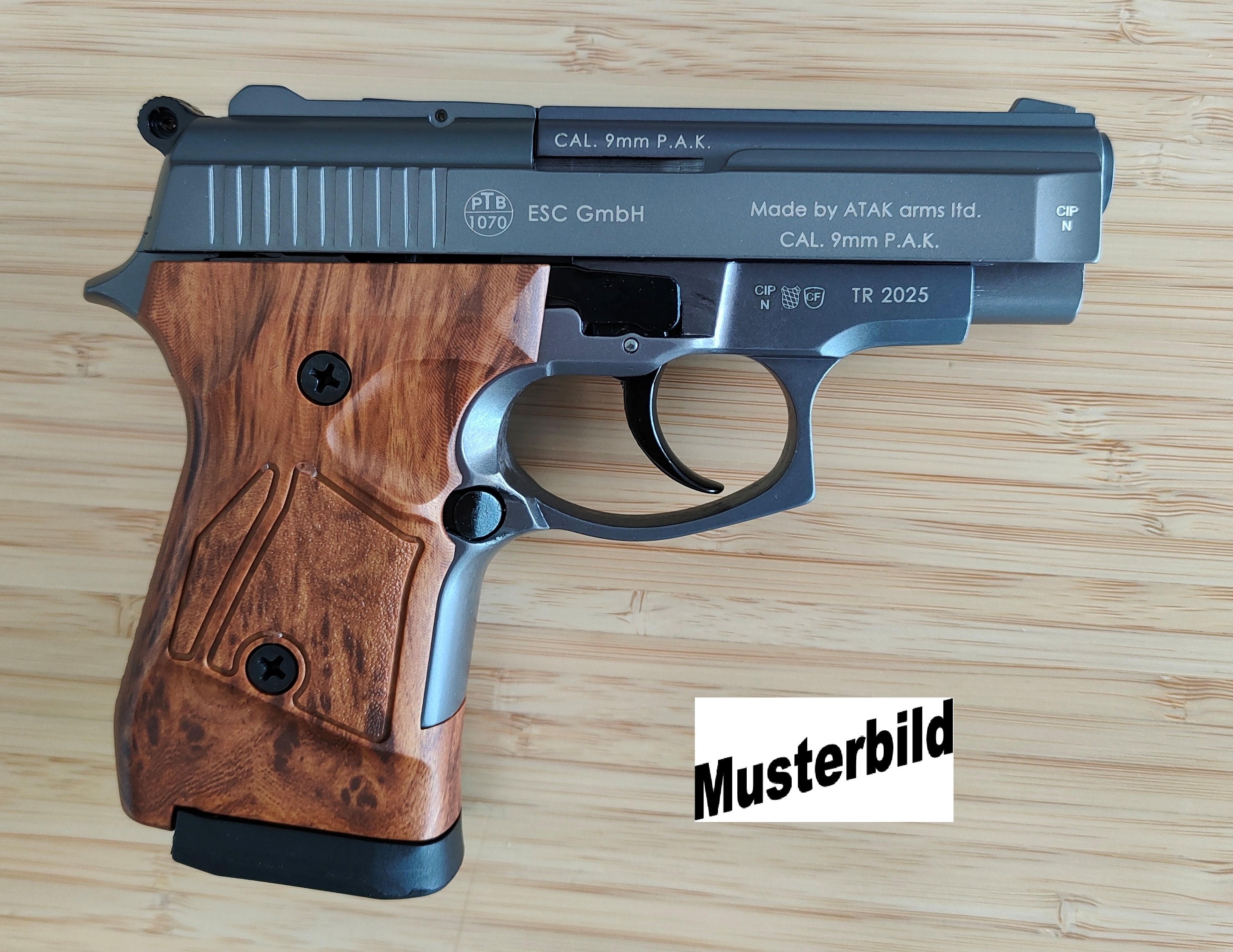 ZORAKI 914 Schreckschusspistole / Gaspistole 9 mm P.A.K. titan HG 2. Wahl