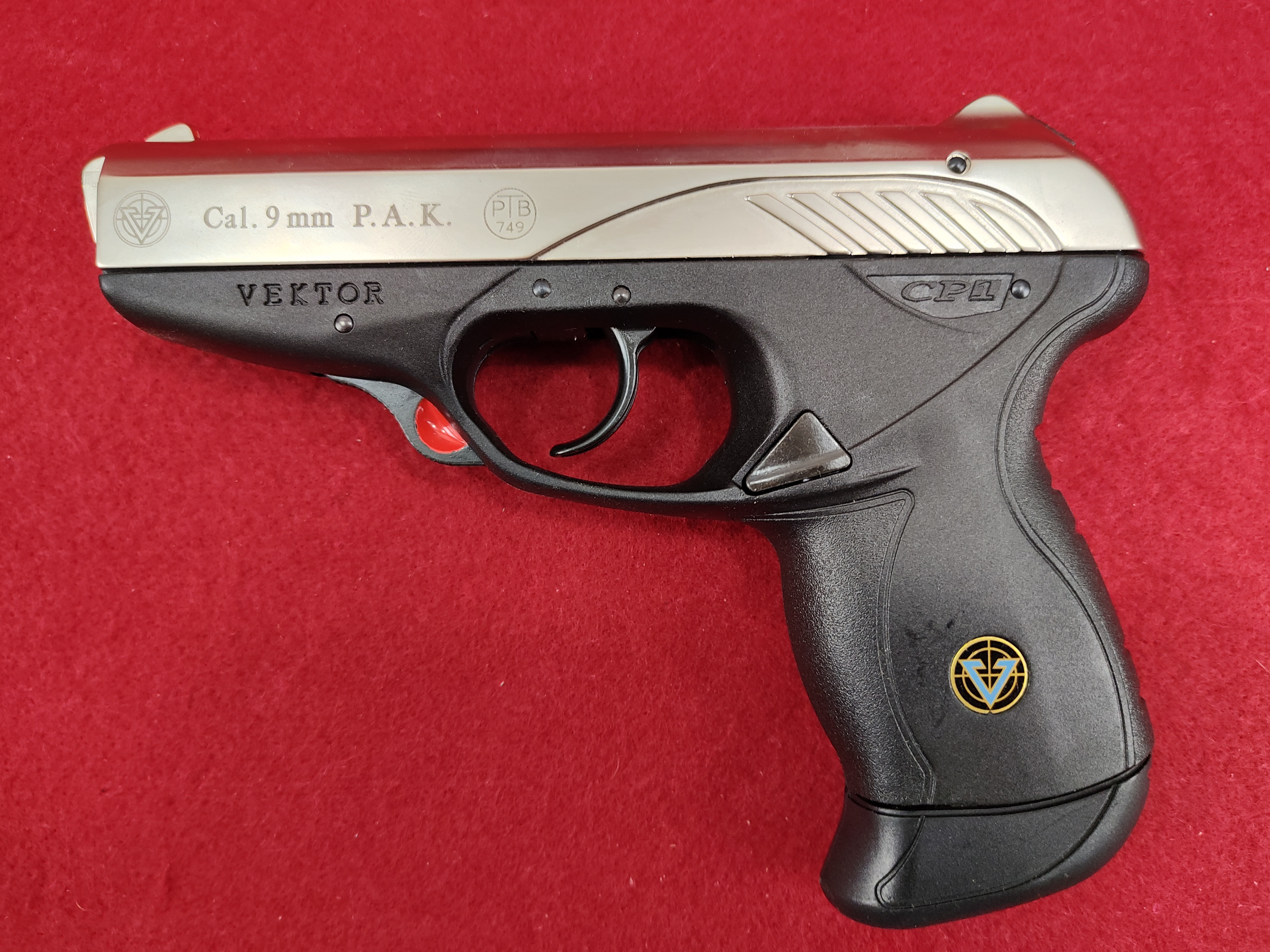 Rhm Vektor CP1 9mm P.A.K. (PTB 749) vernickelt