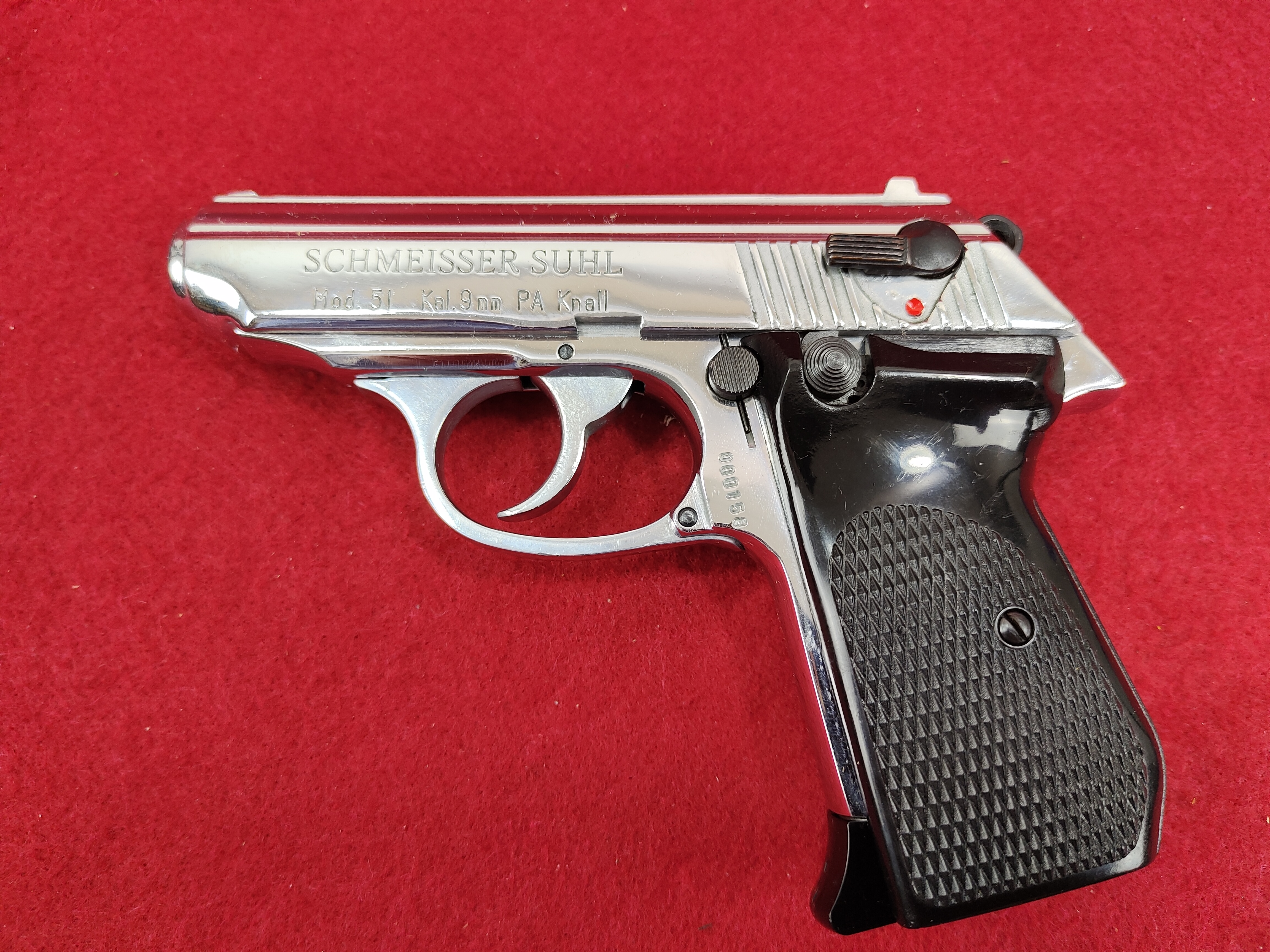 Schmeisser Suhl Mod. 51 9mm P.A.K. (PTB 865) verchromt