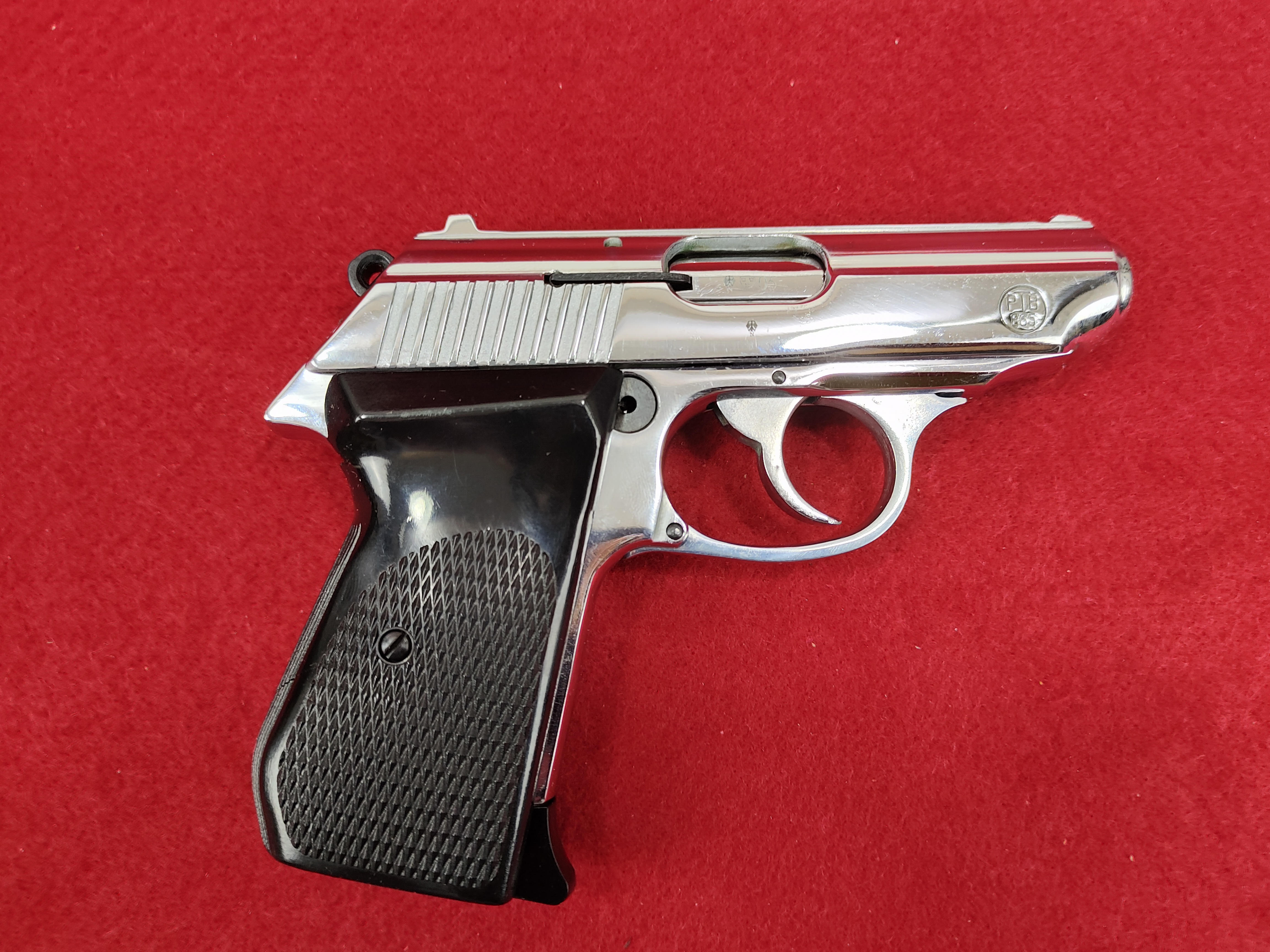 Schmeisser Suhl Mod. 51 9mm P.A.K. (PTB 865) verchromt