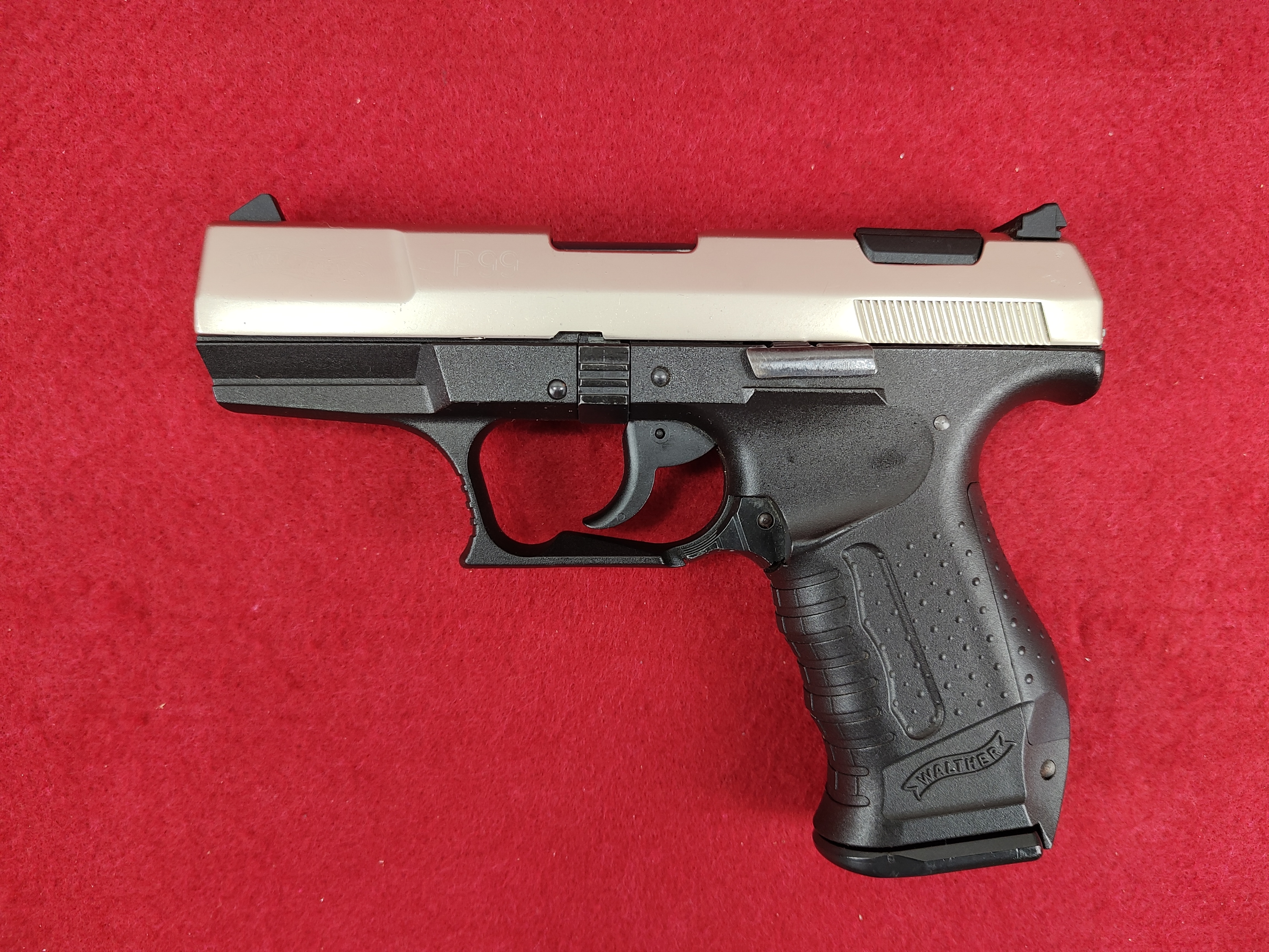 Walther P99 9mm P.A.K. (PTB 637) vernickelt