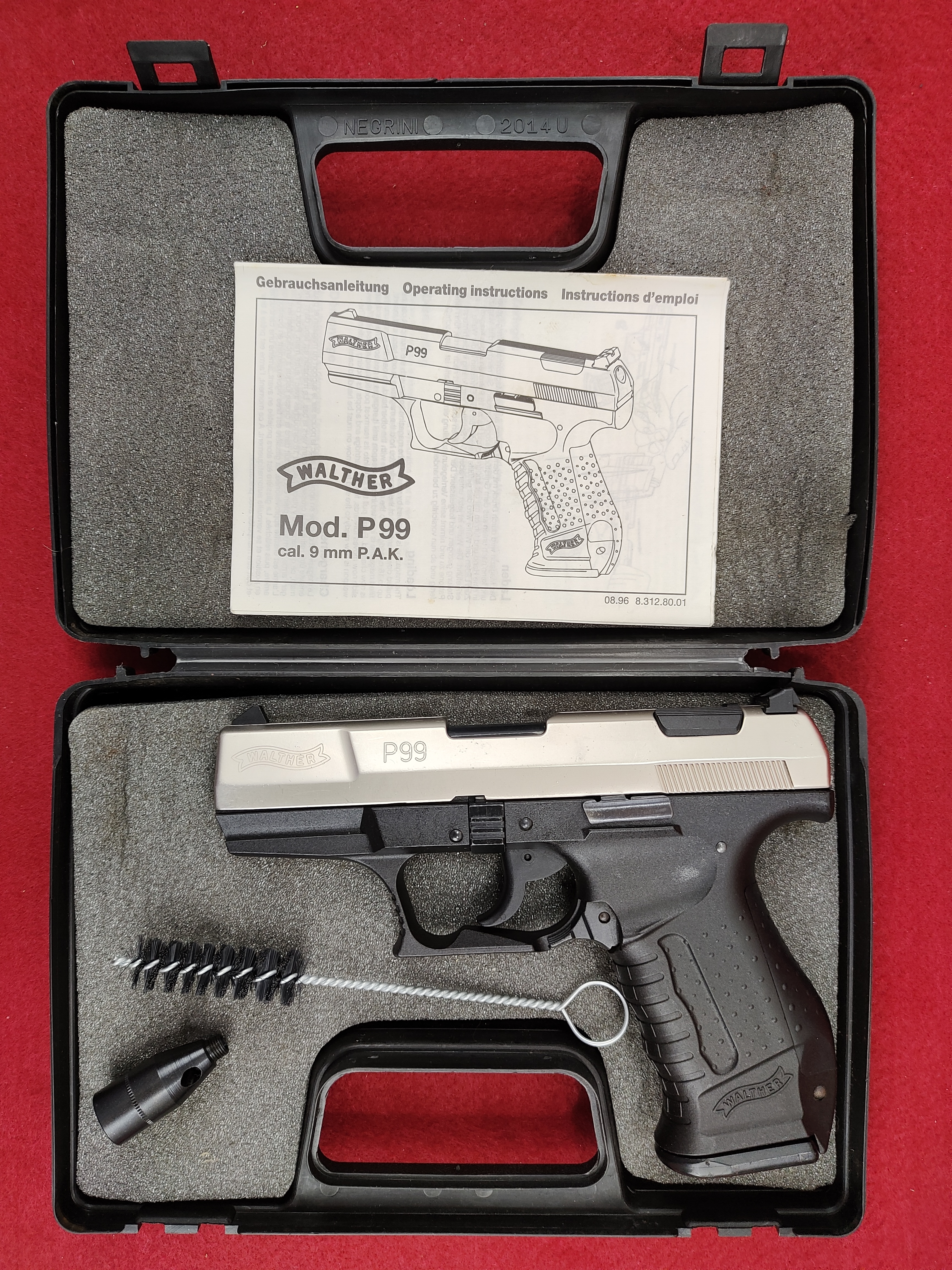 Walther P99 9mm P.A.K. (PTB 637) vernickelt