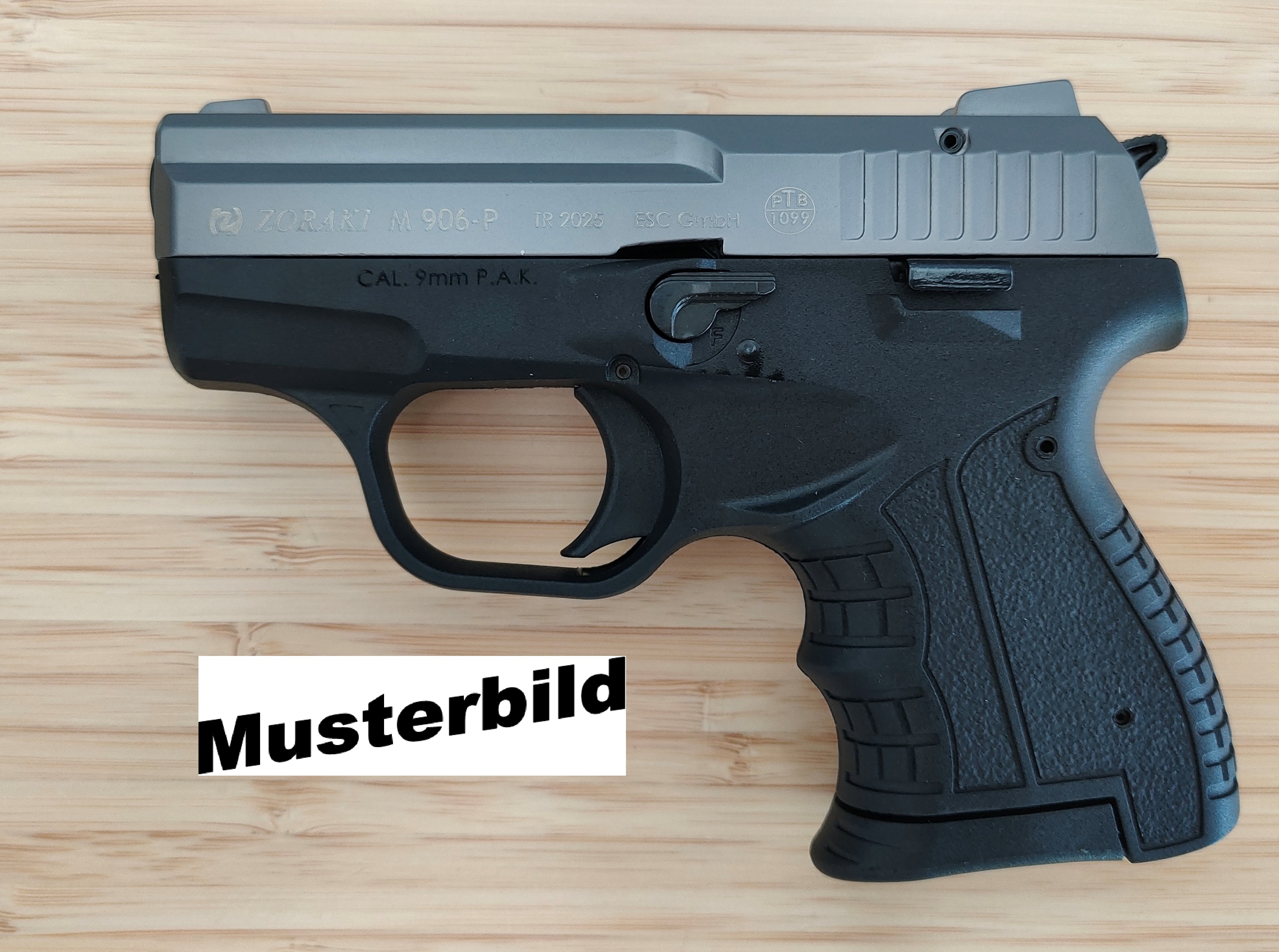 ZORAKI 906 Schreckschusspistole / Gaspistole 9 mm P.A.K. titan 2. Wahl
