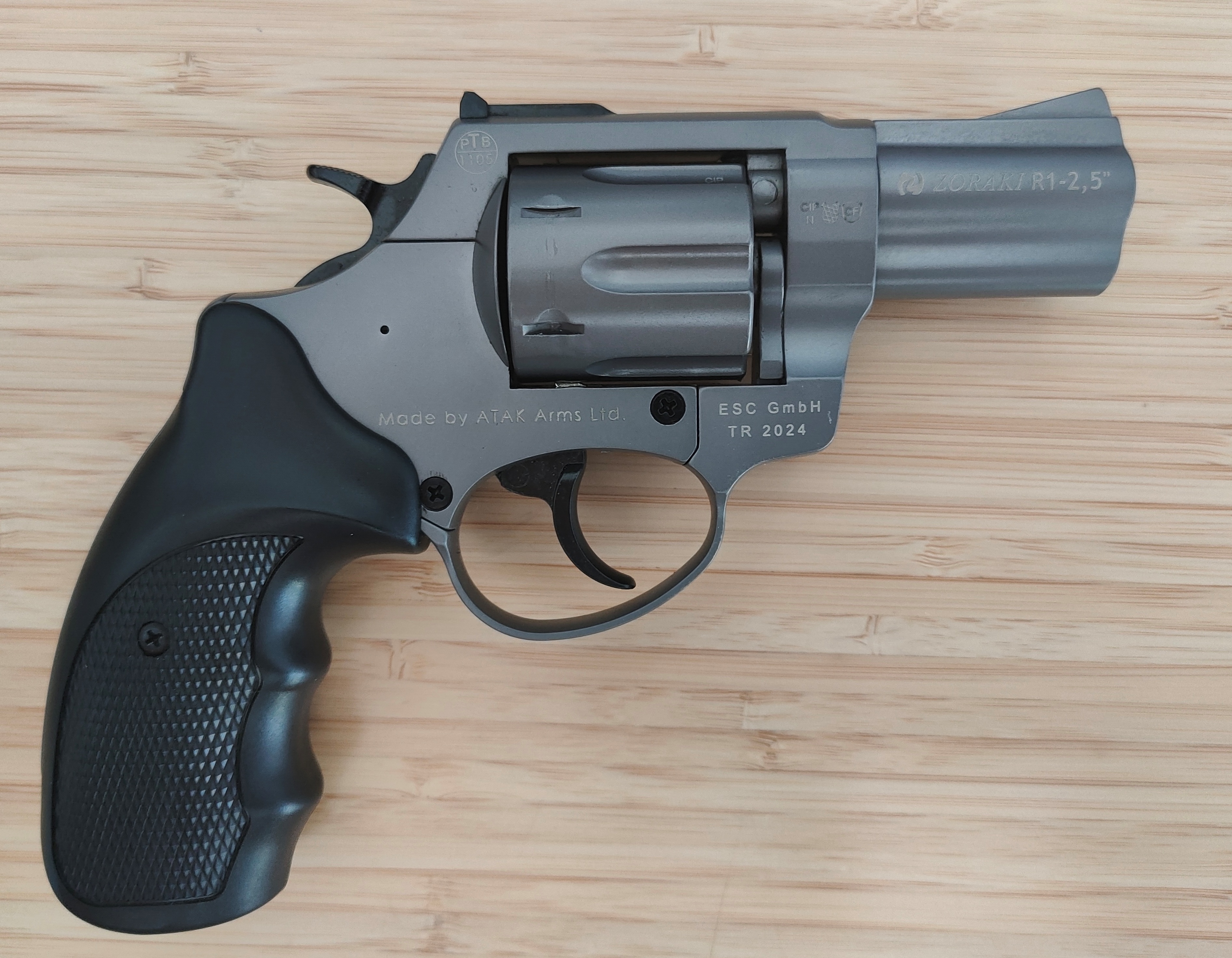 ZORAKI R1Schreckschussrevolver / Gasrevolver 9 mm R.K. titan 2. Wahl