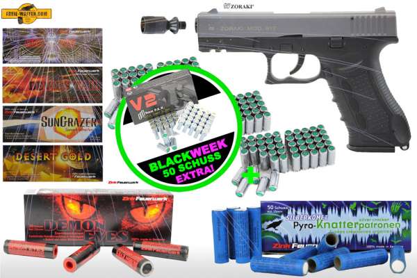 Black Friday Week: Top Aktion!Schreckschuss Silvester Set XXL Zoraki 917 + Munition