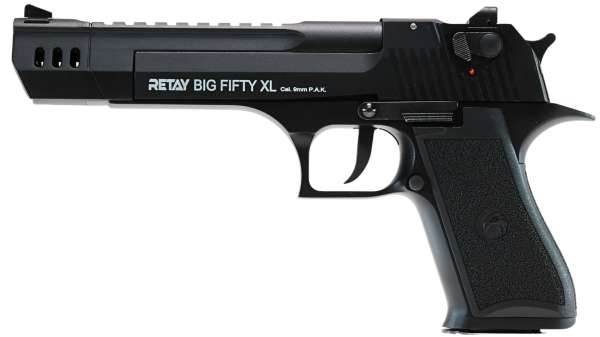 RETAY Big Fifty XL Schreckschuss Pistole 9 mm P.A.K schwarz