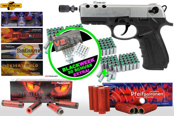 Black Friday Week: Top Aktion! Schreckschuss Silvester Set XXL Zoraki 4918 + Munition