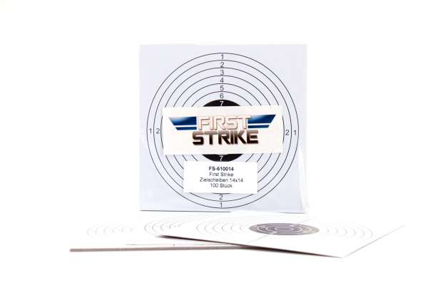 100 Stk. First Strike Papierzielscheiben 14x14 cm