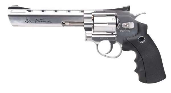 Luftdruck Pistole Dan Wesson 6" CO2 NBB silber 4,5mm Diabolo ASG