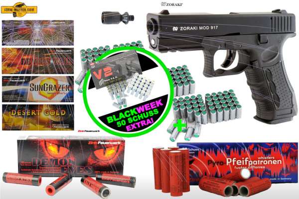 Black Friday Week: Top Aktion! Schreckschuss Silvester Set XXL Zoraki 917 + Munition