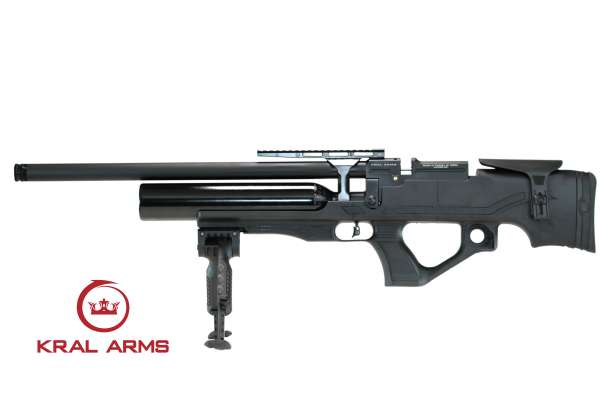 Kral Arms Puncher Knight S PCP Pressluftgewehr Kal. 5,5mm Diabolo mit 14-Schuss Magaizn schwarz